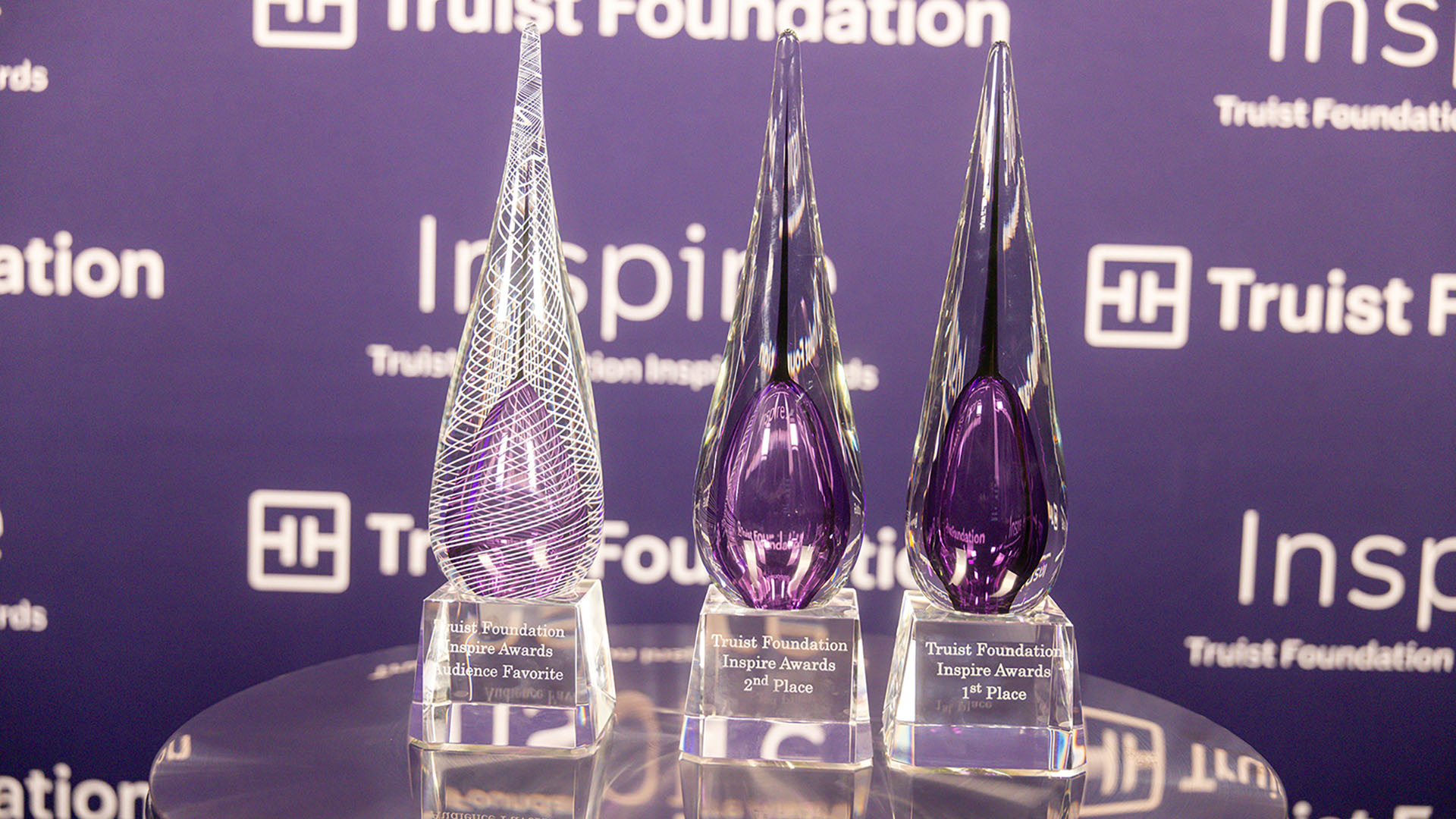 Inspire award trophy